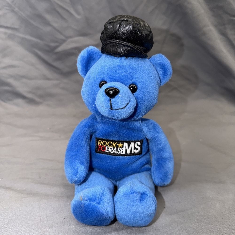 Rare Tommy Hilfiger Nancy Davis Rock To Erase MS 1999 Official Beanie Bear